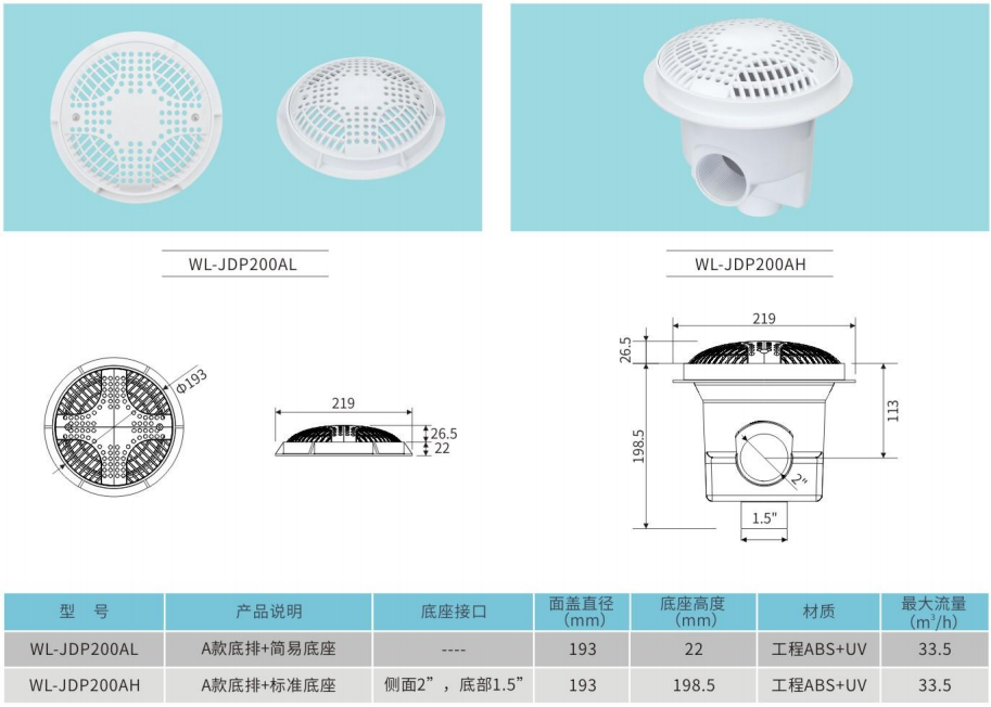 WL-JDP200AL防吸安全底排