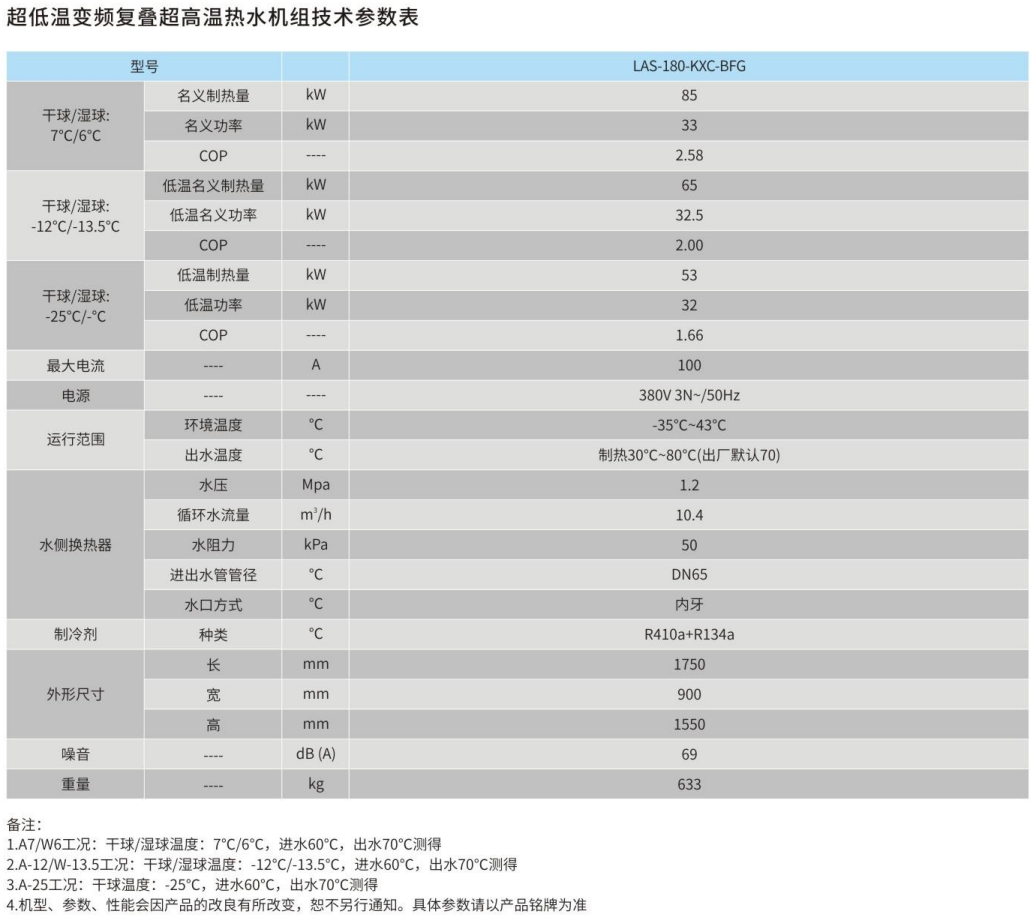 超低温变频复叠超高温热水机组