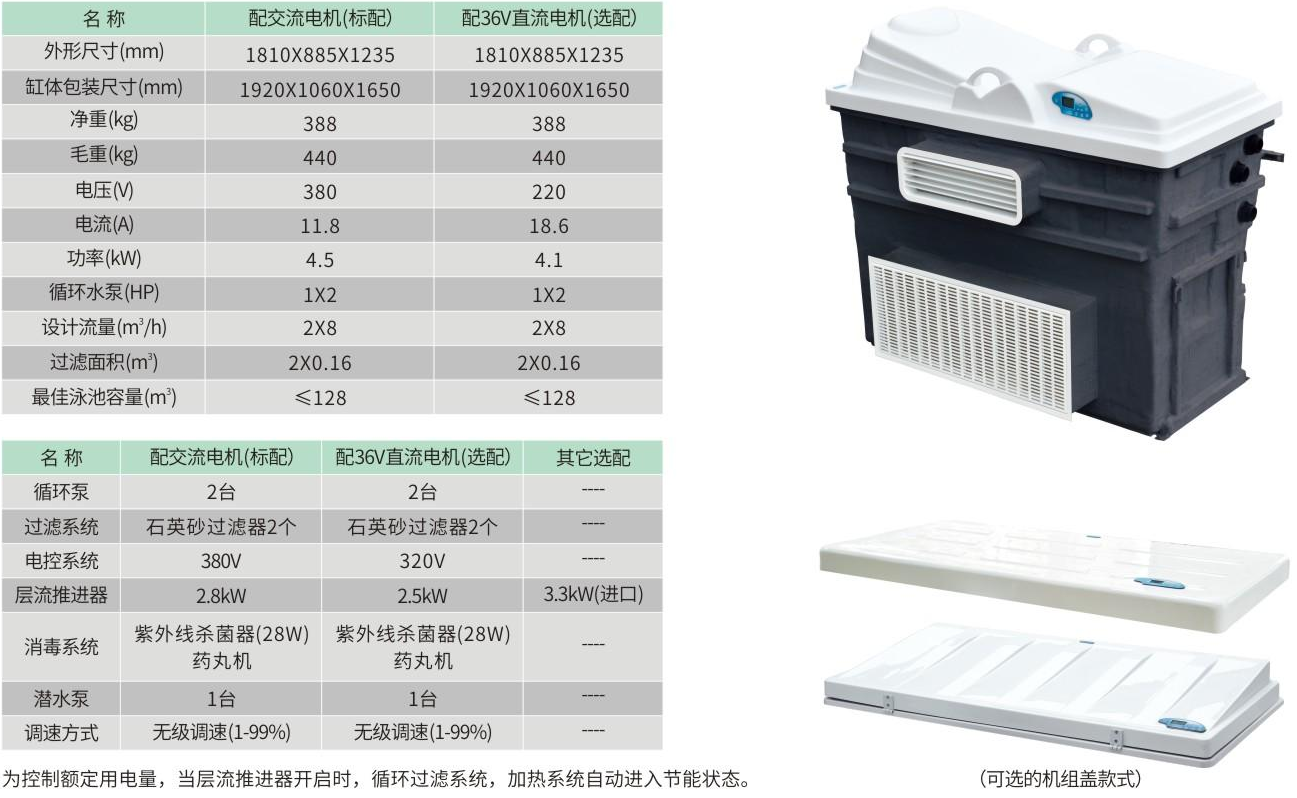 EPU-120-630无边际泳池机组